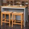 Hello Honey Willowbrook Solid Wood and Natural Woven Seagrass Rope Bar Stool